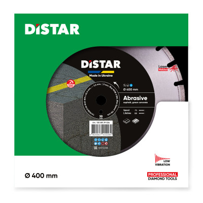 Круг алмазний по асфальту DISTAR 1A1RSS 400 Bestseller Abrasive 400х25.4х3.5 мм 13085129026