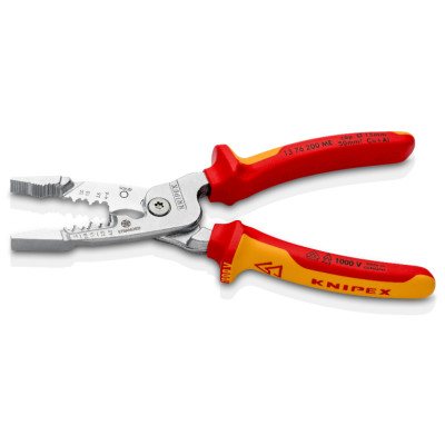 Багатофункціональні кліщі діелектричні KNIPEX WireStripper 0.5-6 кв.мм 13 76 200 ME
