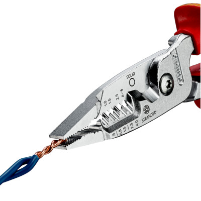 Багатофункціональні кліщі діелектричні KNIPEX WireStripper 0.5-6 кв.мм 13 76 200 ME