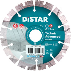 Круг алмазний по бетону армованому DISTAR 1A1RSS 125 Technic Advanced 125х22.23х2.2 мм 14315347010
