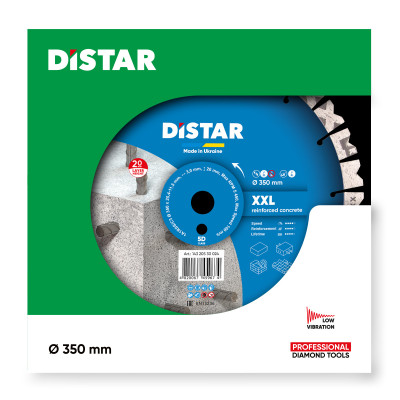 Круг алмазний по бетону армованому DISTAR 1A1RSS 350 XXL 350х25.4х3 мм 14320530024