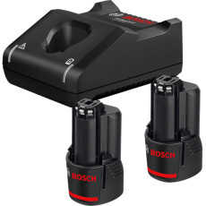 Набір BOSCH Professional зарядний пристрій GAL 12V-40, акумулятори 2 шт Li-Ion 12 В 3 Аг 1600A019RD