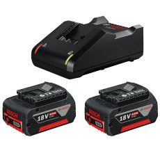 Набір BOSCH Professional зарядний пристрій 18 В, акумулятори 2 шт Li-Ion 18 В 4 Аг 1600A019S0