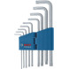 Ключі шестигранні L-подібні 9 шт BOSCH T10-50 1600A01TH4