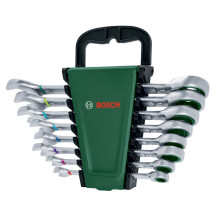Ключі ріжково-накидні з тріскачкою 8 шт BOSCH 8-19 мм 1600A027PS