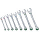 Ключі ріжково-накидні з тріскачкою 8 шт BOSCH 8-19 мм 1600A027PS