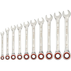 Ключі ріжково-накидні 10 шт BOSCH Professional 8-19 мм 1600A02AU0