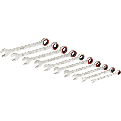 Ключі ріжково-накидні 10 шт BOSCH Professional 8-19 мм 1600A02AU0
