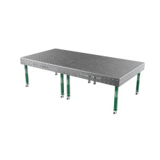 Сварочный стол на колёсах GPPH SMART 3000х1480х12 мм, fi16, сетка 100х100 мм