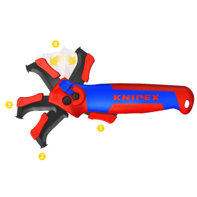 Нож с пяткой двухфункциональный KNIPEX 16 50 145 SB