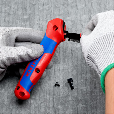 Нож с пяткой двухфункциональный KNIPEX 16 50 145 SB