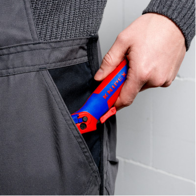 Нож с пяткой двухфункциональный KNIPEX 16 50 145 SB
