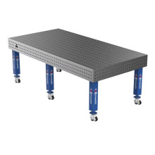 Зварювальний стіл на колесах GPPH PRO 2400x1200 мм, fi16, сітка 50х50 мм