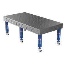 Сварочный стол на колёсах GPPH PRO 2400x1200 мм, fi16, сетка 50х50 мм