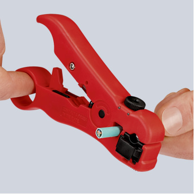 Стріппер для зняття ізоляції з коаксіальних кабелів KNIPEX 16 60 06 SB