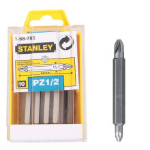 Біти двосторонні 10 шт STANLEY PZ1хPZ2 60 мм 1-68-786