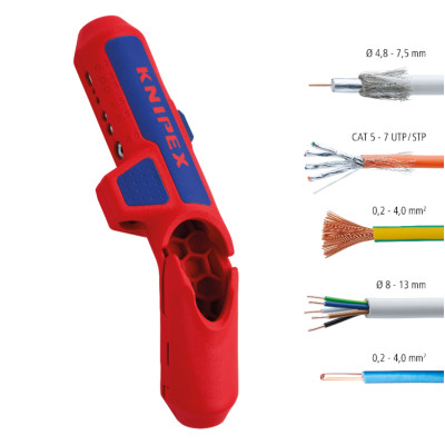 Універсальний інструмент для видалення оболонки KNIPEX 16 95 01 SB