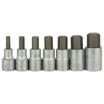 Набір головок торцевих в кейсі 7 шт STANLEY HEX 6-19 1/2 дюйма 1-89-099