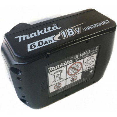 Аккумулятор Makita LXT Li-Ion 18 В 6 Ач BL1860B 197422-4
