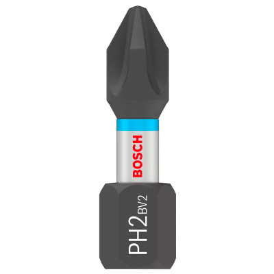 Биты ударные 25 шт BOSCH Pro Impact PH2 25 мм 2607002803