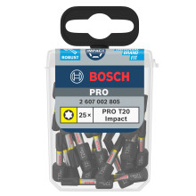 Біти ударні 25 шт BOSCH Pro Impact T20 25 мм 2607002805