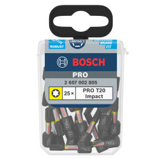 Біти ударні 25 шт BOSCH Pro Impact T20 25 мм 2607002805