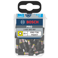 Біти ударні 25 шт BOSCH Pro Impact T30 25 мм 2607002807