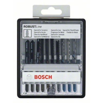 Набір полотен універсальних для лобзика 10 шт BOSCH Special Robust Line 2607010574