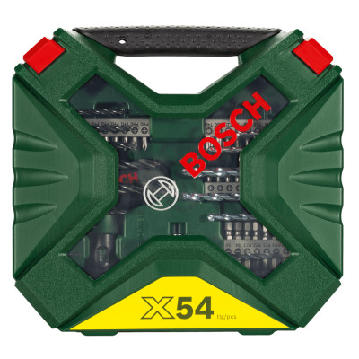 Набор бит и свёрл BOSCH X-Line Classic 54 предмета 2607010610