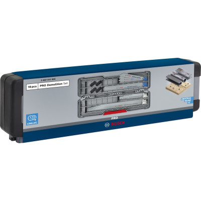 Набор полотен для сабельной пилы 16 шт BOSCH PRO Tough Box Demolition Blatt-Set 2607011822