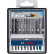 Набір полотен універсальних для лобзика 10 шт BOSCH PRO Wood and Metal 83-100 мм 2607011944