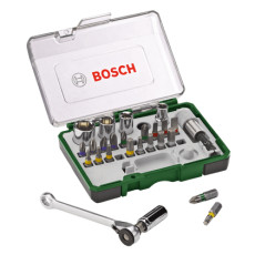 Набір біт з тріскачкою BOSCH 27 предметів 2607017160