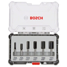 Набір пазових прямих фрез по дереву 6 шт BOSCH 8 мм 2607017466
