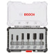 Набір пазових прямих фрез по дереву 6 шт BOSCH 8 мм 2607017466