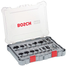 Набір фасонних фрез по дереву змішаний 15 шт BOSCH PRO 6 мм 2607017471