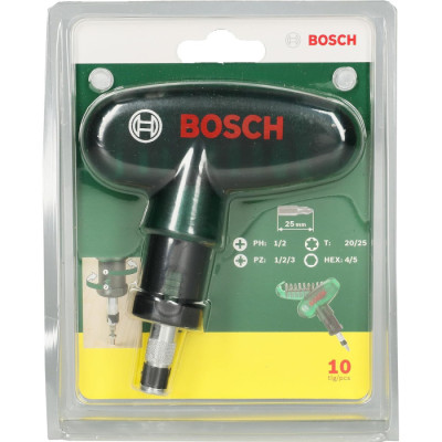 Викрутка зі змінними бітами BOSCH 10 в 1 2607019510