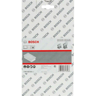 Складчастий фільтр із целюлози BOSCH Professional GAS 35-55 2607432033
