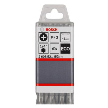 Біти двосторонні 60 шт BOSCH Eco PH2 45 мм 2608521263