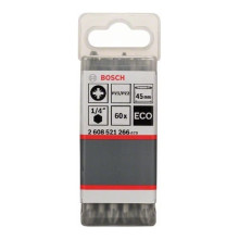 Біти двосторонні 60 шт BOSCH ECO PZ2хPZ1 45 мм 2608521266