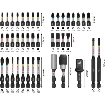 Набір біт 41 предмет BOSCH PRO 2608521U78