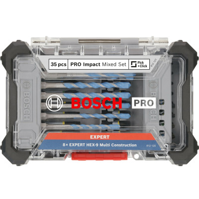 Набір біт та свердел BOSCH PRO Impact Mixed Set 35 предметів 2608521U82