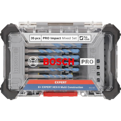Набор бит и сверл BOSCH PRO Impact Mixed Set 35 предметов 2608522518