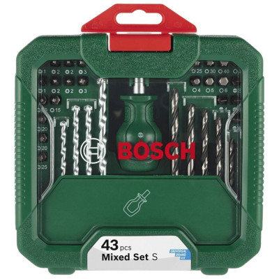 Набір біт та свердел 43 предмети BOSCH Mixed Set S 2608522566