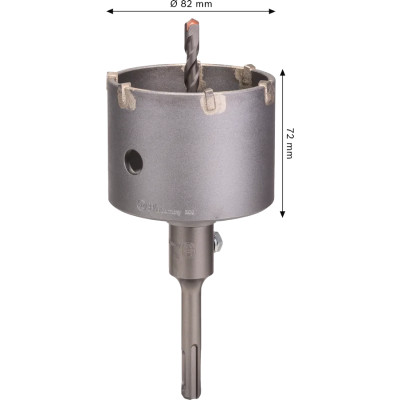 Коронка по бетону BOSCH PRO SDS plus-5 Core Cutter 82x72xSDS-Plus 2608550065