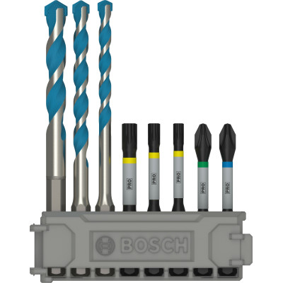 Набір біт та свердел BOSCH PRO Impact Mixed Set Multi Construction Pick and Click 8 предметів 2608577144
