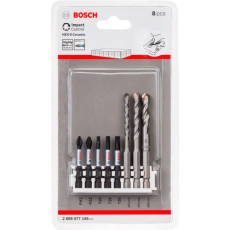 Набір біт та свердел BOSCH HEX-9 Ceramic та Impact Power 8 предметів 2608577145