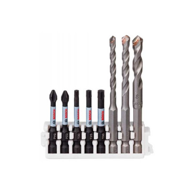 Набор бит и сверл BOSCH HEX-9 Ceramic и Impact Power 8 предметов 2608577145
