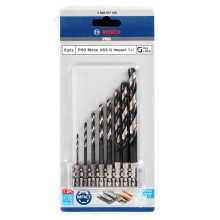 Набір свердел по металу 8 шт BOSCH PRO Metal HSS-G Impact 2-10 мм 2608577146