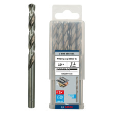 Свердла по металу 10 шт BOSCH PRO Metal HSS-G 7.1х69 мм 2608585501