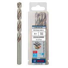 Свердла по металу 5 шт BOSCH PRO Metal HSS-G 8.2х75 мм 2608585509